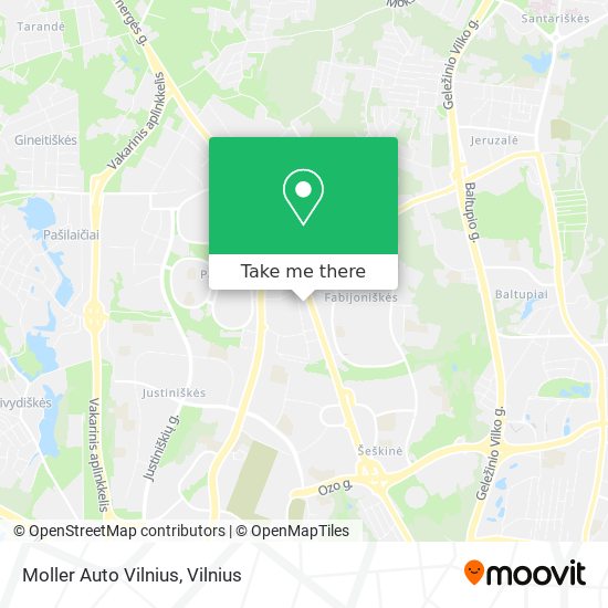 Карта Moller Auto Vilnius