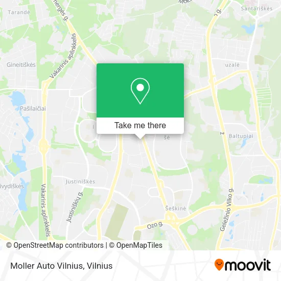Карта Moller Auto Vilnius