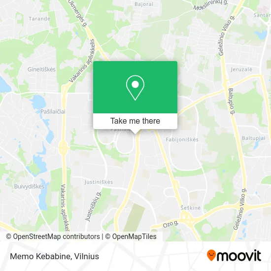 Карта Memo Kebabine