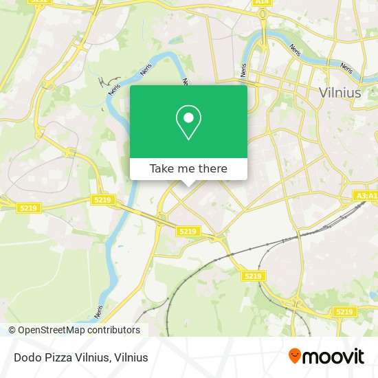 Карта Dodo Pizza Vilnius