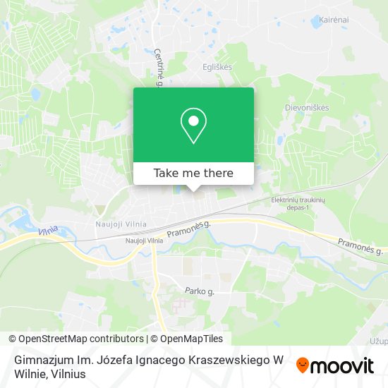Карта Gimnazjum Im. Józefa Ignacego Kraszewskiego W Wilnie