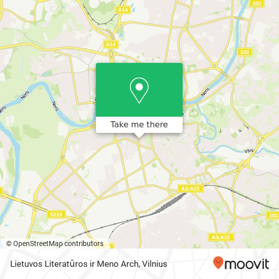 Lietuvos Literatūros ir Meno Arch map