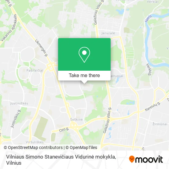 Vilniaus Simono Stanevičiaus Vidurinė mokykla map