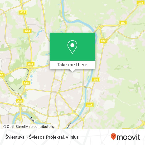Карта Šviestuvai - Šviesos Projektai