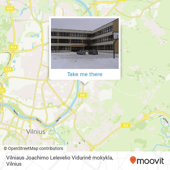Карта Vilniaus Joachimo Lelevelio Vidurinė mokykla