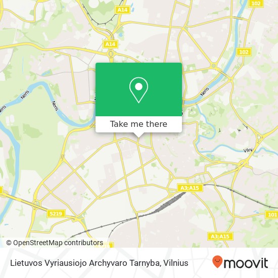 Lietuvos Vyriausiojo Archyvaro Tarnyba map