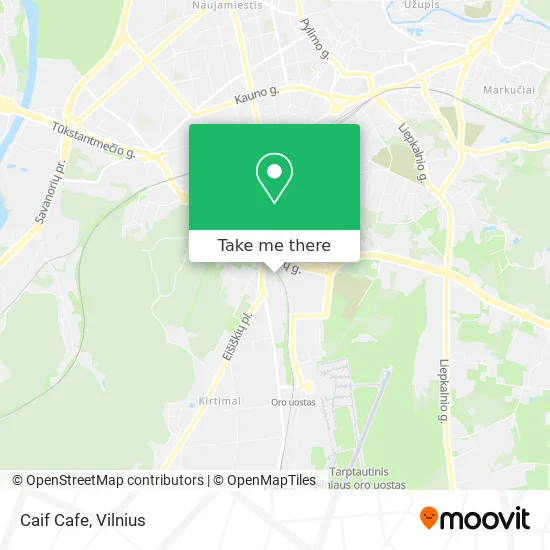 Карта Caif Cafe