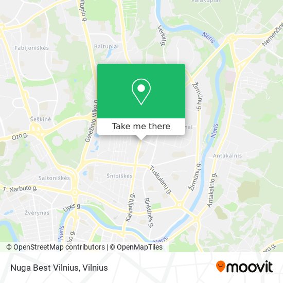 Nuga Best Vilnius map