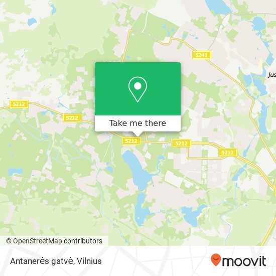 Antanerės gatvė map