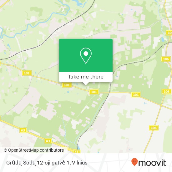 Grūdų Sodų 12-oji gatvė 1 map