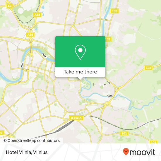 Hotel Vilnia map