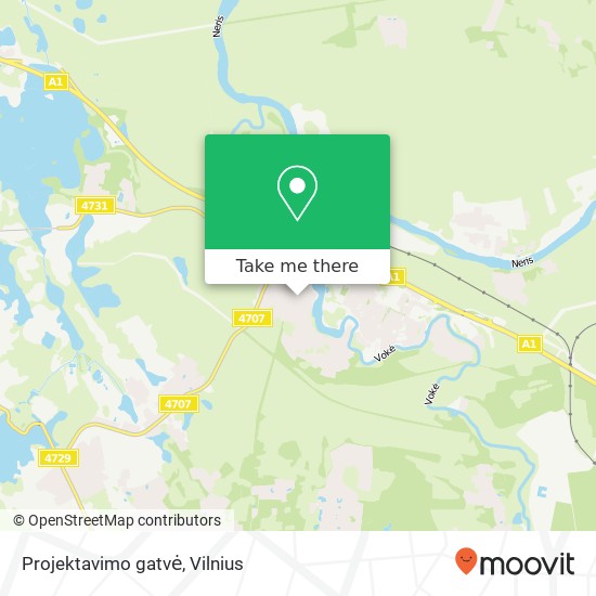 Projektavimo gatvė map