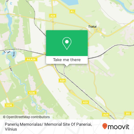 Panerių Memorialas/ Memorial Site Of Paneriai map