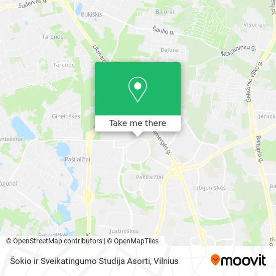 Карта Šokio ir Sveikatingumo Studija Asorti