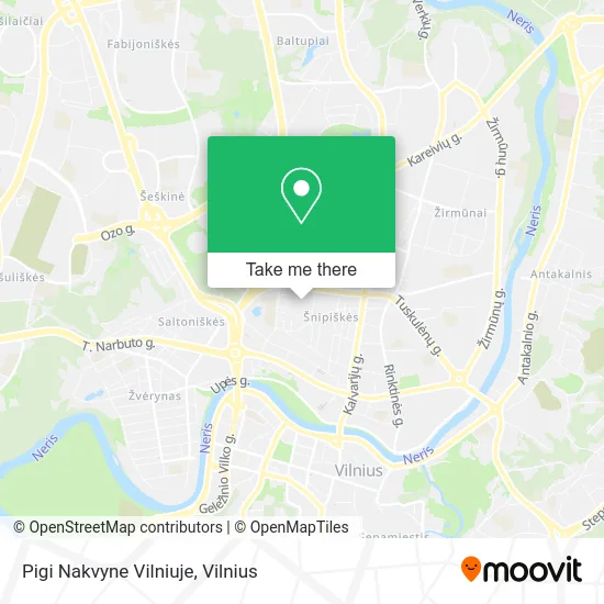 Карта Pigi Nakvyne Vilniuje
