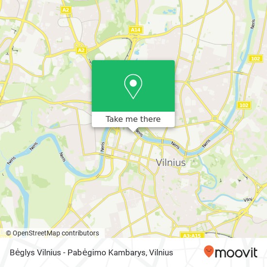 Карта Bėglys Vilnius - Pabėgimo Kambarys