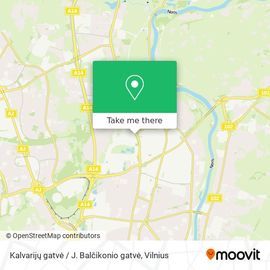 Kalvarijų gatvė / J. Balčikonio gatvė map