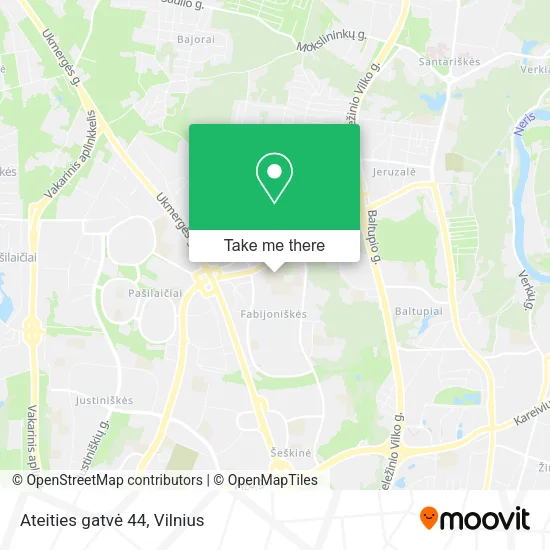Ateities gatvė 44 map