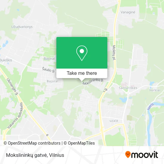 Карта Mokslininkų gatvė