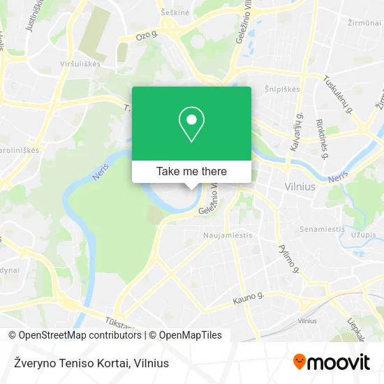 Карта Žveryno Teniso Kortai
