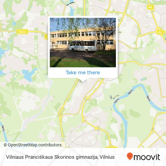 Vilniaus Pranciškaus Skorinos gimnazija map