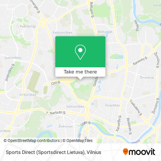 Карта Sports Direct (Sportsdirect Lietuva)