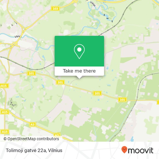 Tolimoji gatvė 22a map