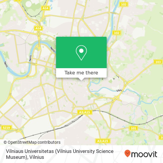 Vilniaus Universitetas (Vilnius University Science Museum) map
