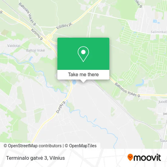 Карта Terminalo gatvė 3