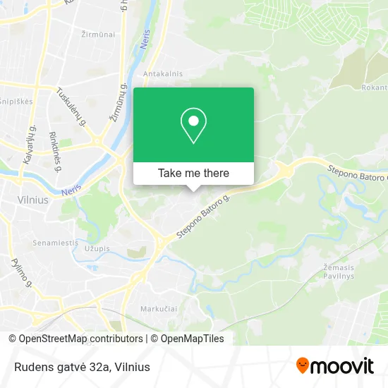 Rudens gatvė 32a map