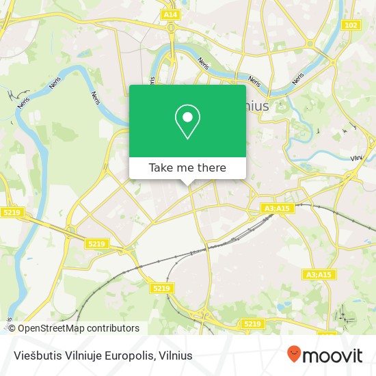 Viešbutis Vilniuje Europolis map