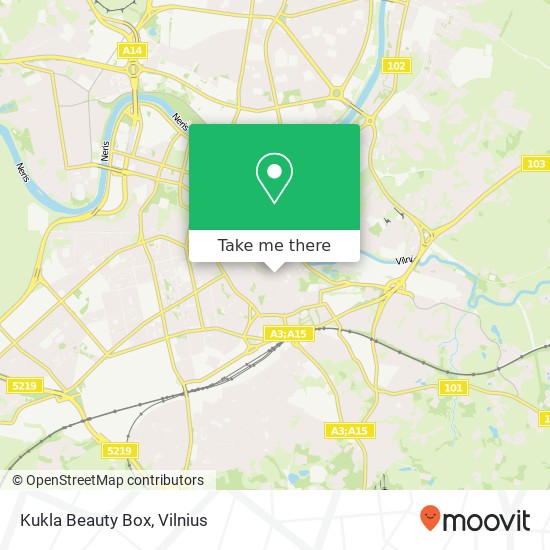 Kukla Beauty Box map