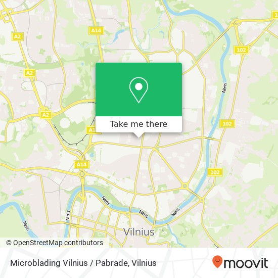 Microblading Vilnius / Pabrade map