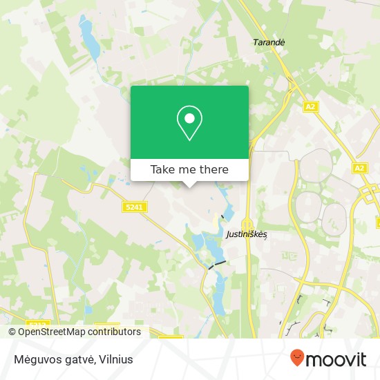 Mėguvos gatvė map