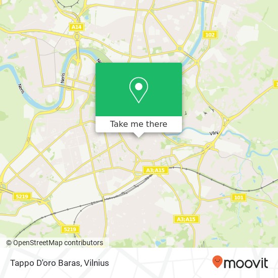 Tappo D'oro Baras map