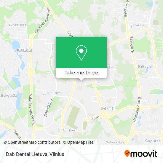 Dab Dental Lietuva map