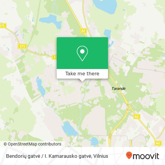 Bendorių gatvė / I. Kamarausko gatvė map