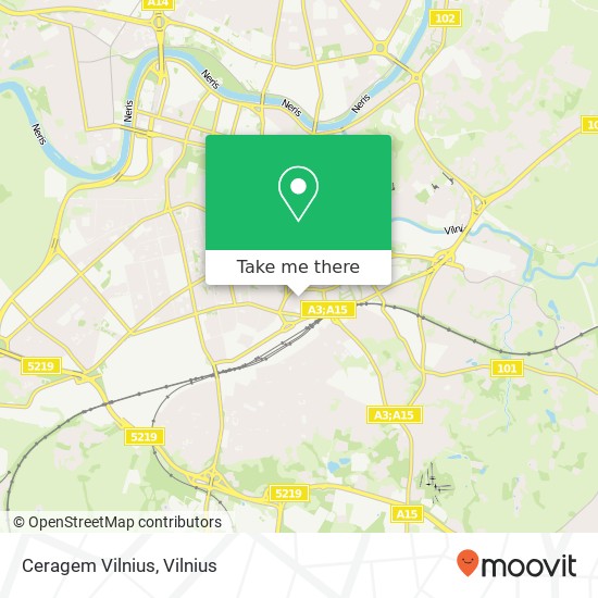 Ceragem Vilnius map