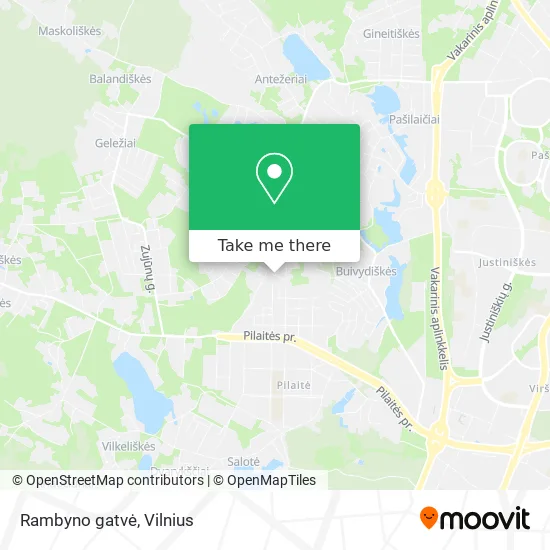 Карта Rambyno gatvė