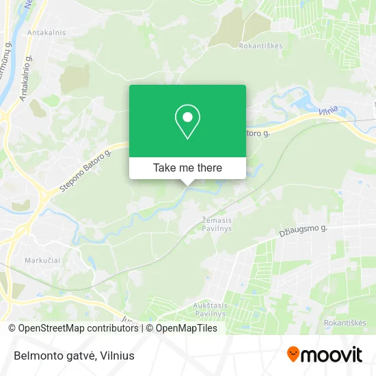 Belmonto gatvė map