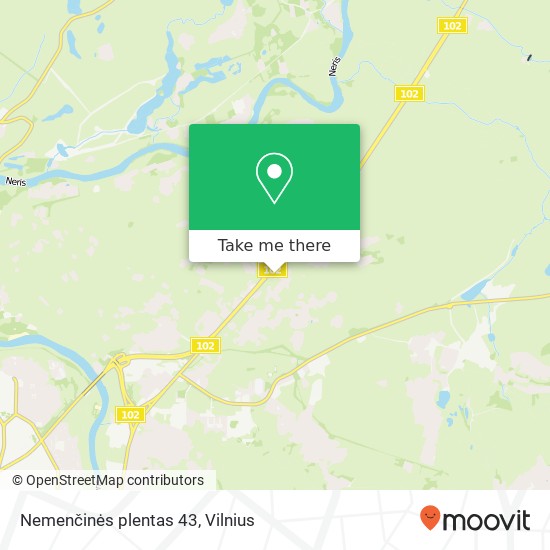 Nemenčinės plentas 43 map