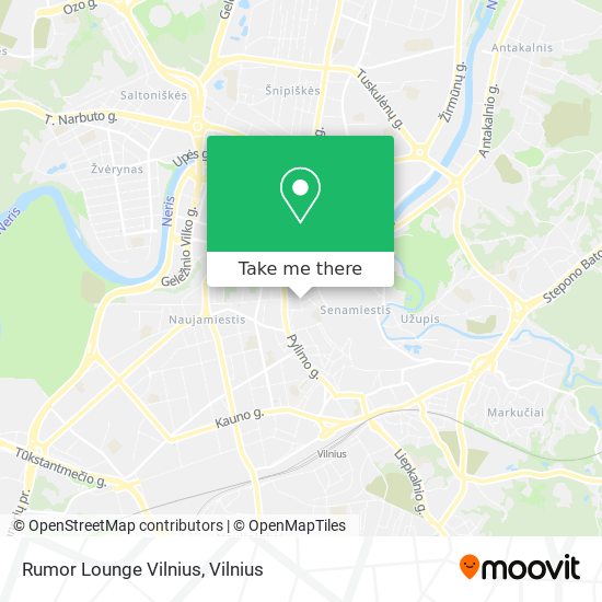 Rumor Lounge Vilnius map