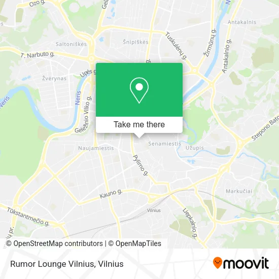 Карта Rumor Lounge Vilnius