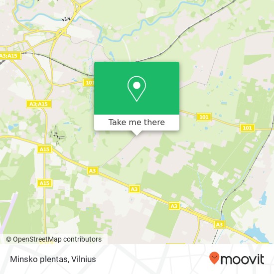 Minsko plentas map