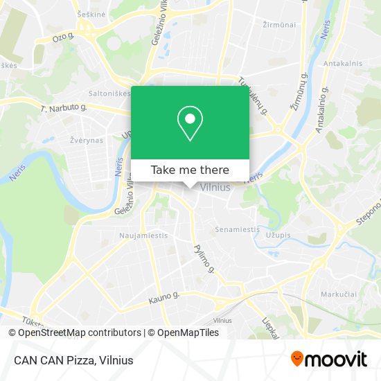 CAN CAN Pizza map