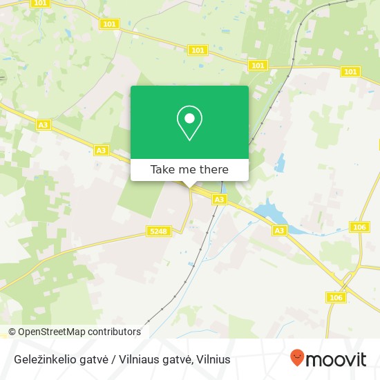 Geležinkelio gatvė / Vilniaus gatvė map