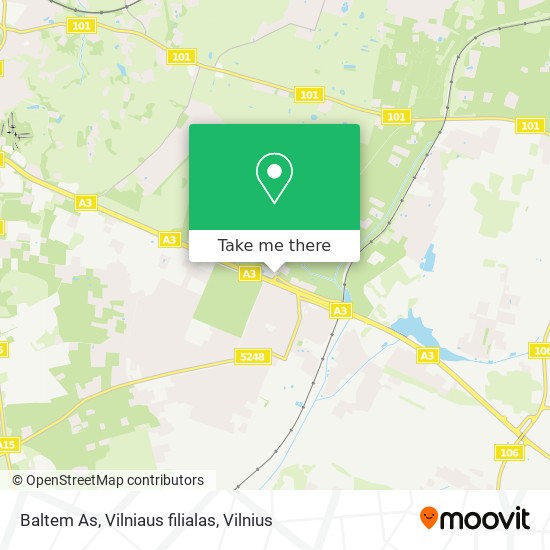 Baltem As, Vilniaus filialas map