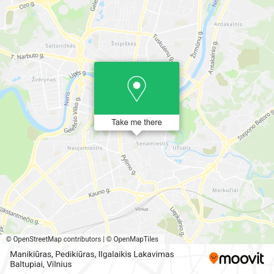 Карта Manikiūras, Pedikiūras, Ilgalaikis Lakavimas Baltupiai