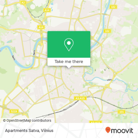 Apartments Satva map