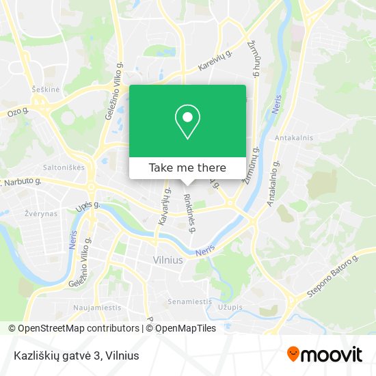 Kazliškių gatvė 3 map
